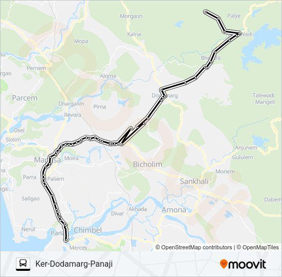 PRV152IS Bus Line Map