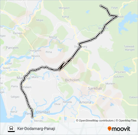 PRV152IS Bus Line Map