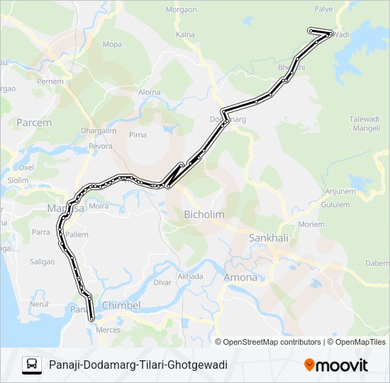PRV152IS Bus Line Map