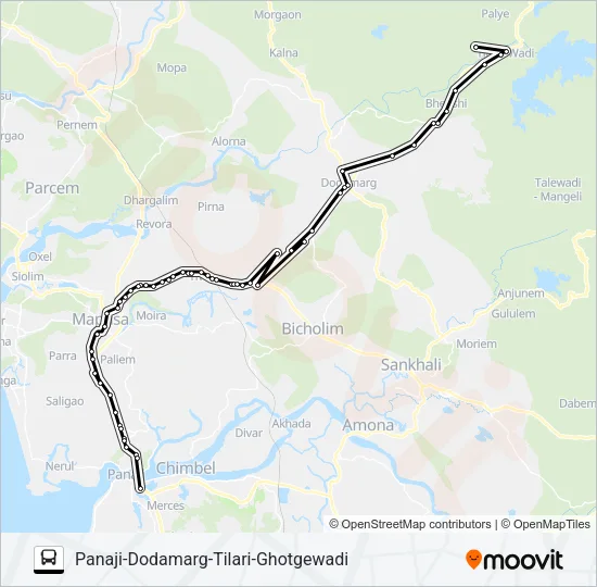PRV152IS Bus Line Map