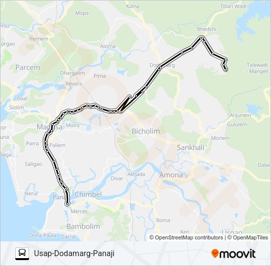 PRV153IS Bus Line Map