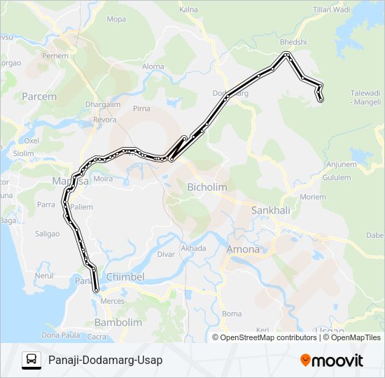 PRV153IS Bus Line Map