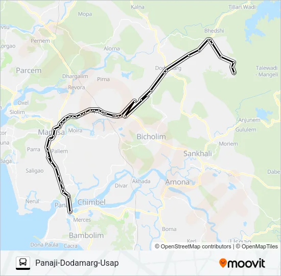 PRV153IS Bus Line Map