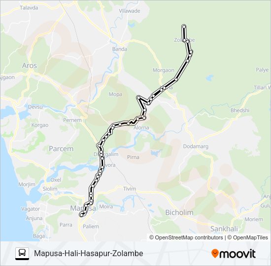 PRV207IS Bus Line Map