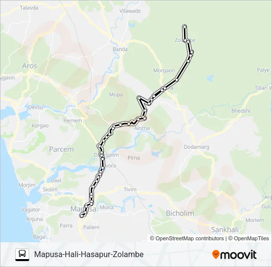 PRV207IS Bus Line Map