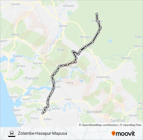 PRV207IS Bus Line Map