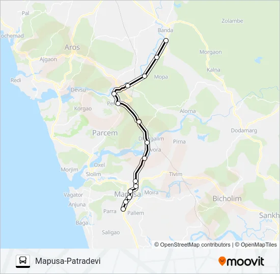 PVT-PNI14 Bus Line Map