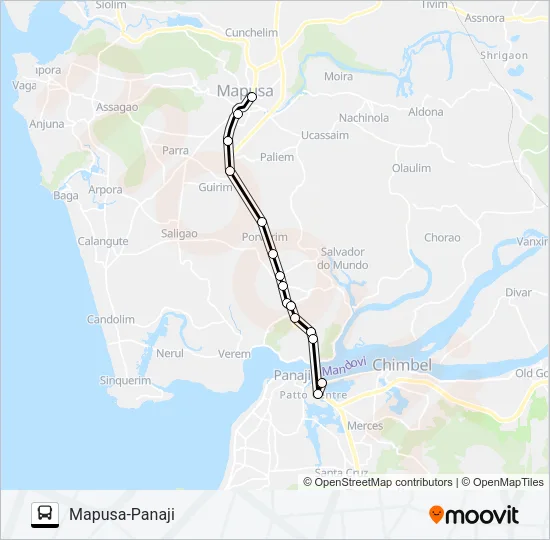 PVT-PNI14 Bus Line Map