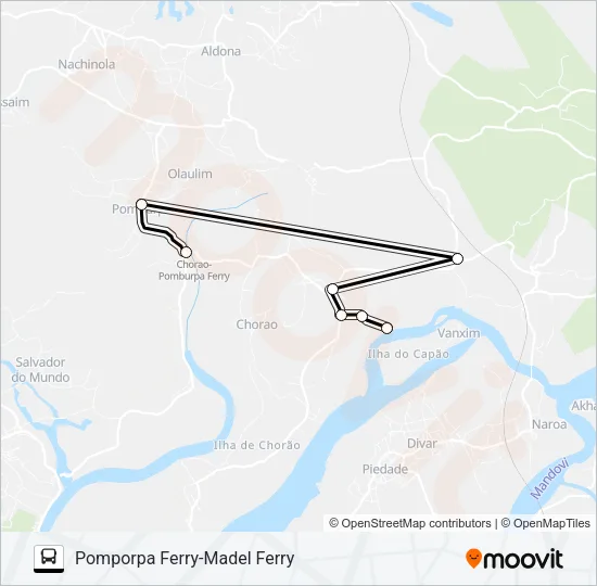 PVT-PNI18 Bus Line Map