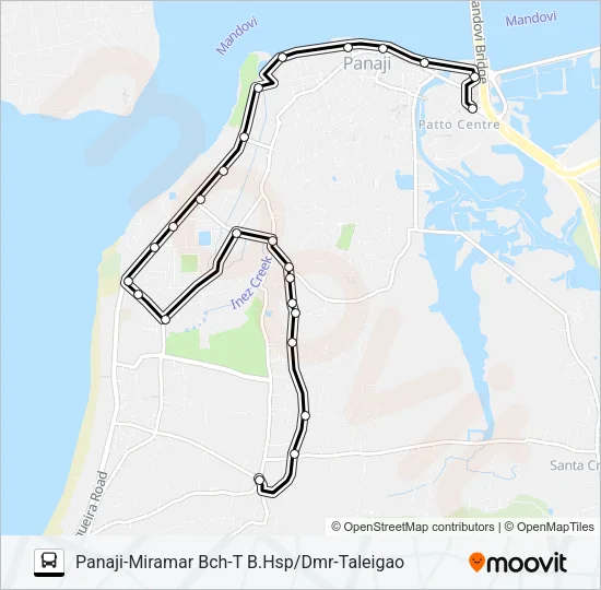 PVT-PNI27 Bus Line Map