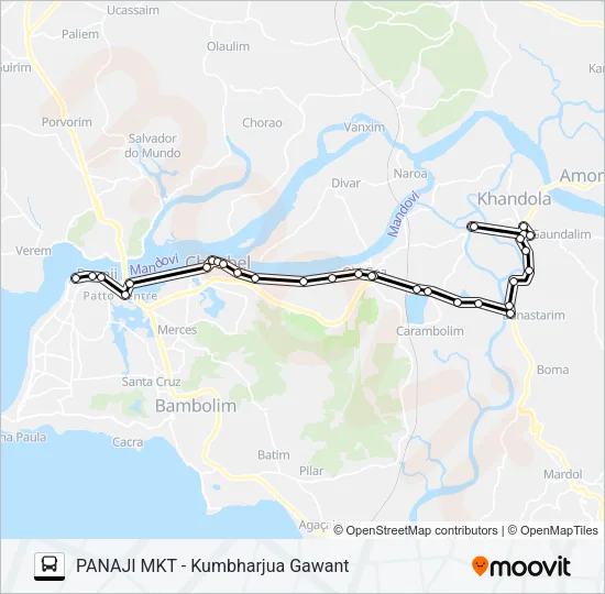 PVT-PNI32 Bus Line Map