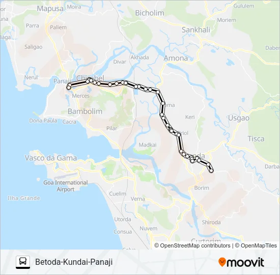 PVT-PNI33 Bus Line Map