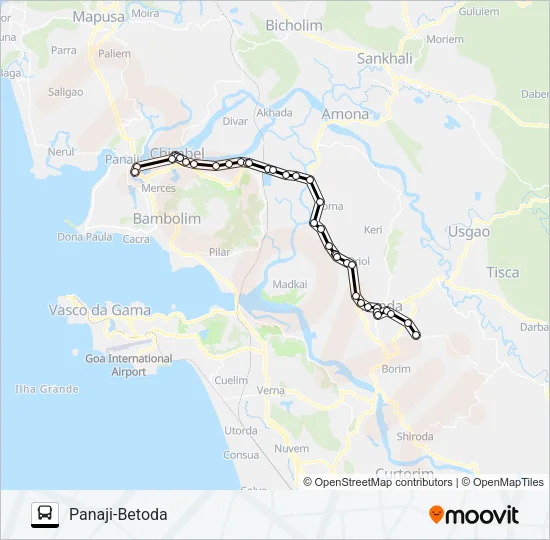PVT-PNI33 Bus Line Map