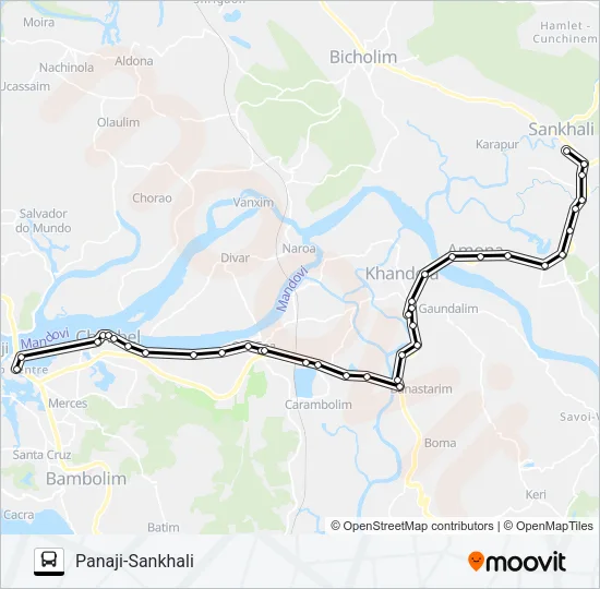 PVT-PNJ9 Bus Line Map