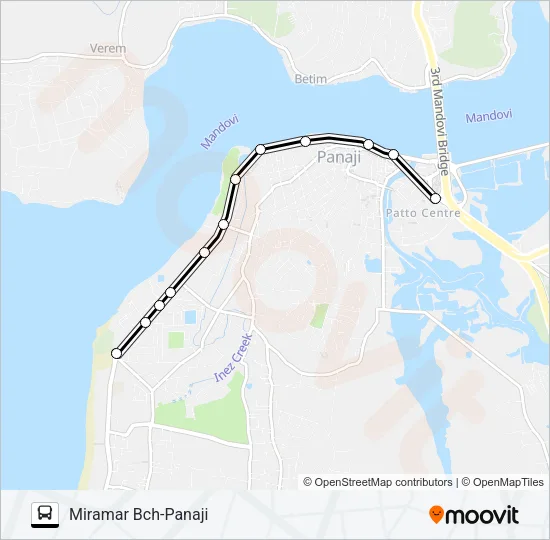 PVT-PNI3 Bus Line Map