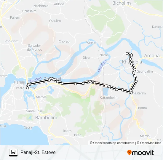 PVT-PNI1 Bus Line Map