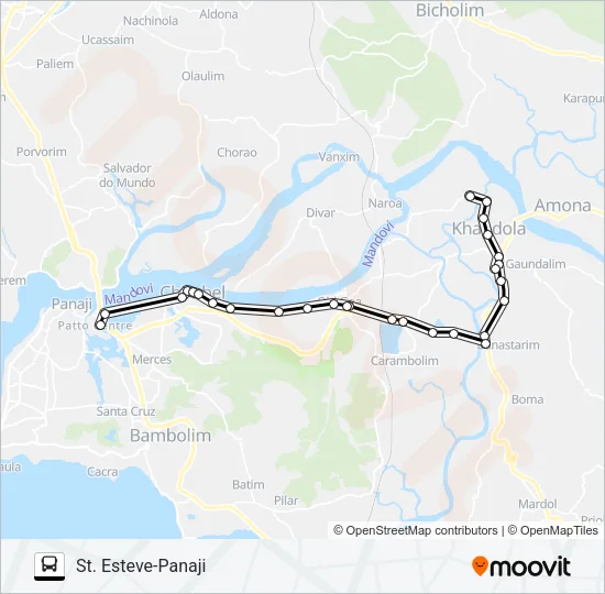 PVT-PNI1 Bus Line Map
