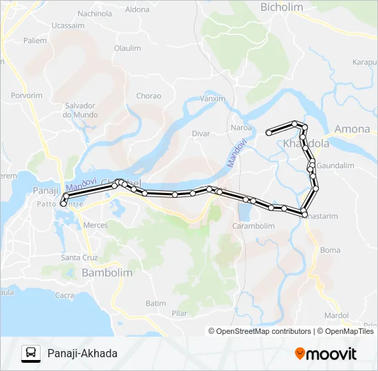 PVT-PNI1 Bus Line Map
