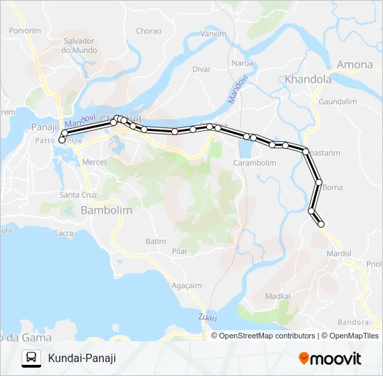 PVT-PNI17 Bus Line Map