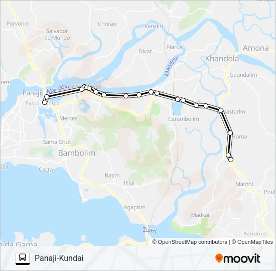 PVT-PNI17 Bus Line Map