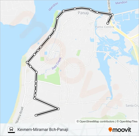 PVT-PNI28 Bus Line Map