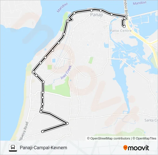 PVT-PNI28 Bus Line Map