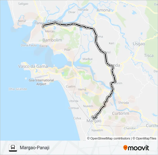 PVT-PNJ5 Bus Line Map