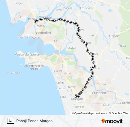 PVT-PNJ5 Bus Line Map