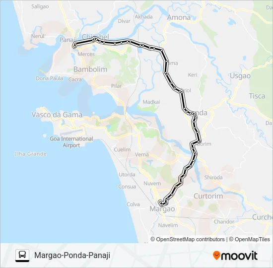 PVT-PNJ5 Bus Line Map