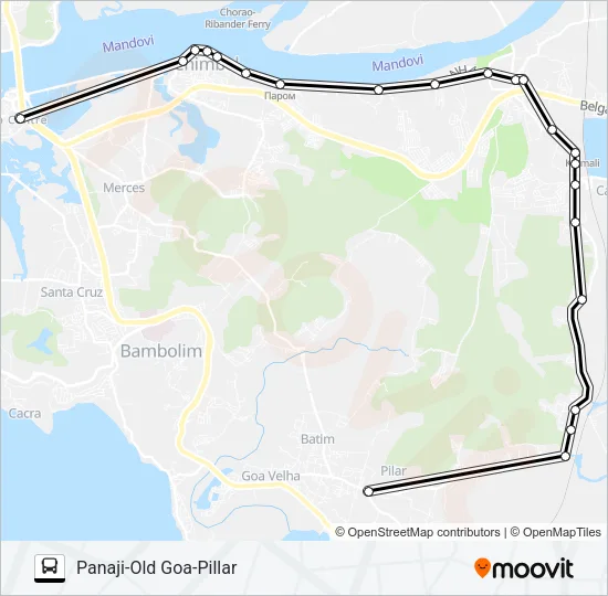 PVT-PNJ174E Bus Line Map