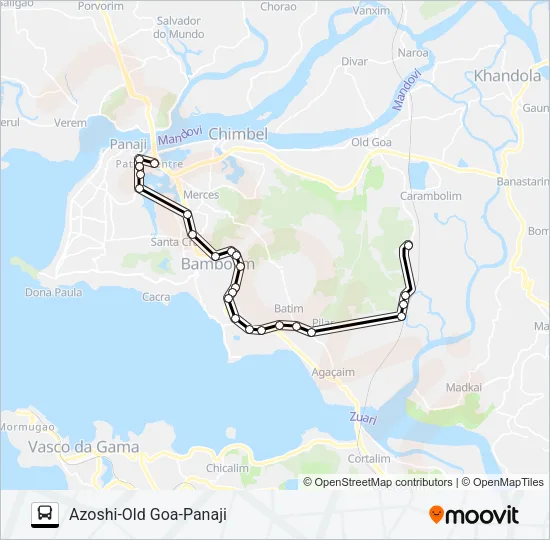 PVT-PNJ174E Bus Line Map