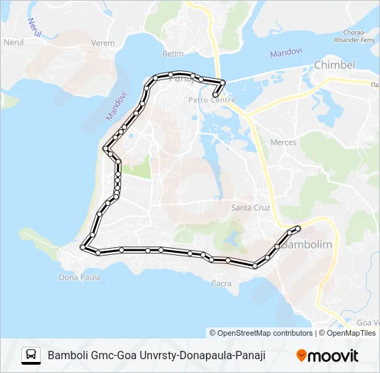 PVT-PNI16 Bus Line Map