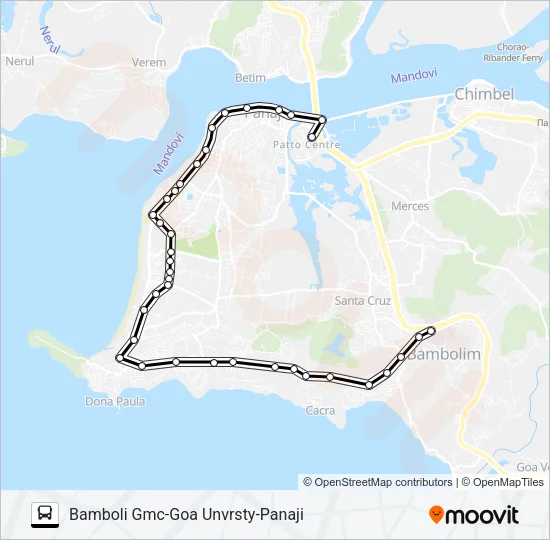 PVT-PNI16 Bus Line Map
