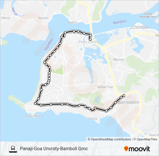 PVT-PNI16 Bus Line Map