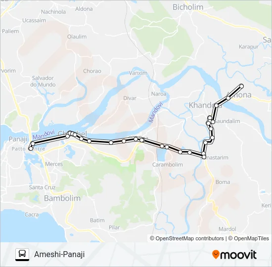 PVT-PNI13 Bus Line Map