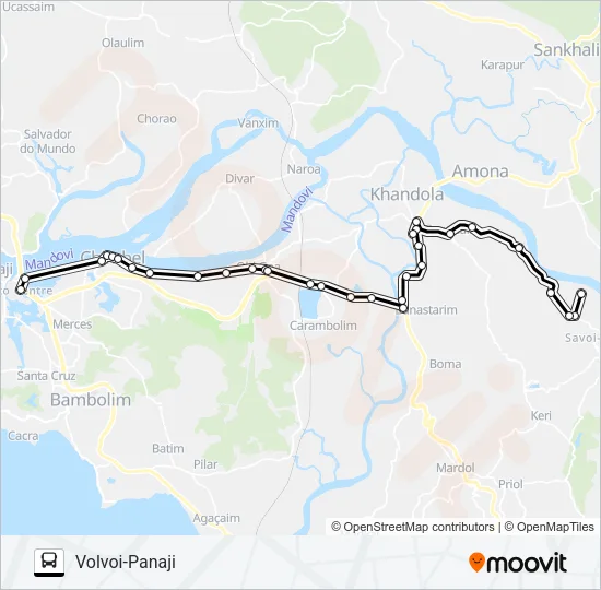 PVT-PNJ38 Bus Line Map