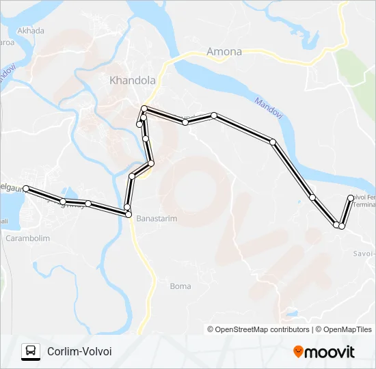 PVT-PNJ38 Bus Line Map