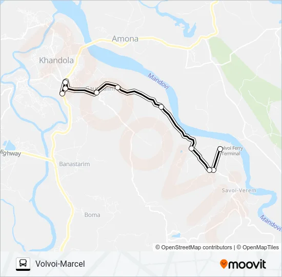 PVT-PNJ38 Bus Line Map