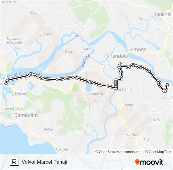 PVT-PNJ38 Bus Line Map