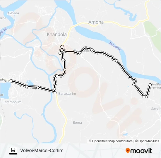 PVT-PNJ38 Bus Line Map