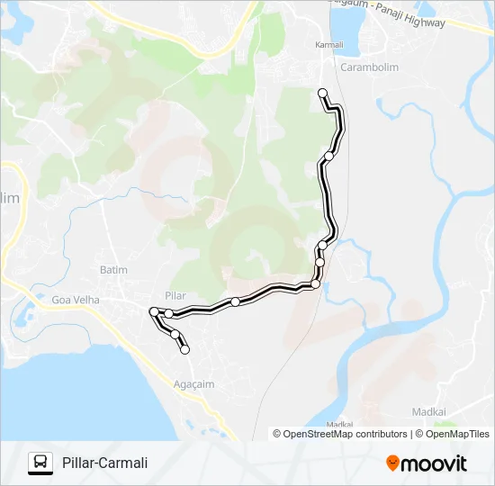 PVT-MRG24 Bus Line Map