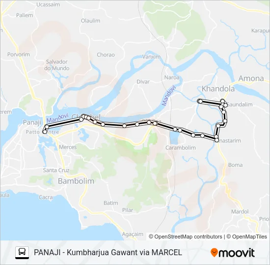 PVT-PNI5 Bus Line Map