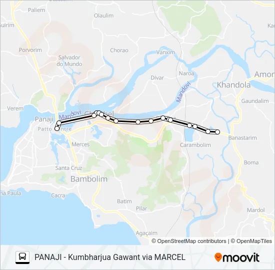 PVT-PNI5 Bus Line Map