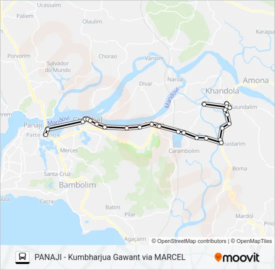 PVT-PNI5 Bus Line Map
