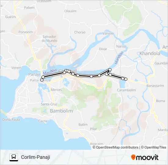 PVT-PNI9 Bus Line Map