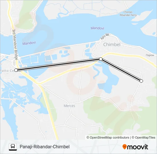 PVT-PNI12 Bus Line Map