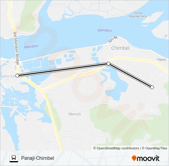 PVT-PNI12 Bus Line Map