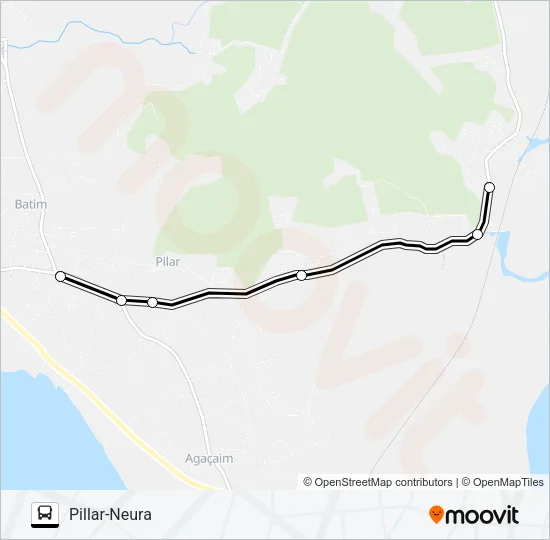PVT-PNI20 Bus Line Map