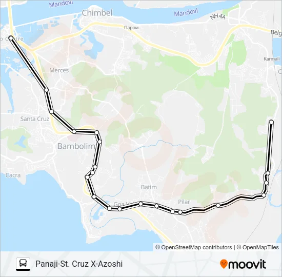 PVT-PNI20 Bus Line Map