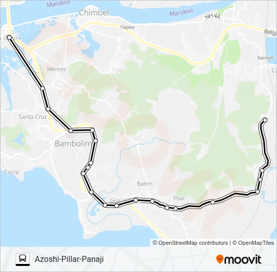 PVT-PNI20 Bus Line Map